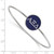 LogoArt Alpha Xi Delta Bracelet - Sterling Silver Rhodium-Plated Enameled Slip-on Bangle - SS024AXD-7 - View 2