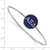 LogoArt Alpha Xi Delta Bracelet - Sterling Silver Rhodium-Plated Enameled Slip-on Bangle - SS024AXD-7 - View 3