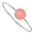 LogoArt Delta Zeta Bracelet - Sterling Silver Rhodium-Plated Enameled Slip-on Bangle - SS024DZ-7