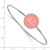 LogoArt Delta Zeta Bracelet - Sterling Silver Rhodium-Plated Enameled Slip-on Bangle - SS024DZ-7 - View 2