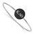 LogoArt Kappa Alpha Theta Bracelet - Sterling S. Rhodium-Plated Enameled Slip-on Bangle - SS024KAT-7
