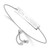 Sterling Silver Rhodium-Plated NHL LogoArt Los Angeles Kings Small Bar Adjustable 9 Inch Bracelet