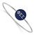 LogoArt Phi Sigma Sigma Bracelet - Sterling Silver Rhodium-Plated Enameled Slip-on Bangle - SS024PSS-7