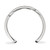 LogoArt Purdue University Toe Ring - Sterling Silver Rhodium-Plated Letter P, 2 mm - View 2