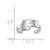 LogoArt Purdue University Toe Ring - Sterling Silver Rhodium-Plated Letter P, 2 mm - View 5