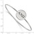 LogoArt Alpha Chi Omega Bracelet - Sterling Silver Rhodium-Plated Enameled Slip-on Bangle - SS025ACO-7 - View 3