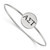 LogoArt Alpha Sigma Tau Bracelet - Sterling Silver Rhodium-Plated Enameled Slip-on Bangle - SS025ALS-7