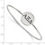 LogoArt Alpha Xi Delta Bracelet - Sterling Silver Rhodium-Plated Enameled Slip-on Bangle - SS025AXD-7 - View 2