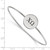 LogoArt Chi Omega Bracelet - Sterling Silver Rhodium-Plated Enameled Slip-on Bangle - SS025CHO-7 - View 3