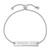 LogoArt Winnipeg Jets Bracelet - Sterling Silver Rhodium-Plated Small Bar Adjustable 9 Inch - View 2