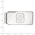 LogoArt North Carolina State University Money Clip - Sterling Silver Rhodium-Plated N-C-S - View 2
