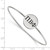 LogoArt Pi Beta Phi Bracelet - Sterling Silver Rhodium-Plated Enameled Slip-on Bangle - SS025PBP-7 - View 3