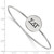 LogoArt Sigma Delta Tau Bracelet - Sterling Silver Rhodium-Plated Enameled Slip-on Bangle - SS025SDT-7 - View 3