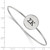 LogoArt Sigma Kappa Bracelet - Sterling Silver Rhodium-Plated Enameled Slip-on Bangle - SS025SKP-7 - View 3