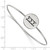 LogoArt Sigma Sigma Sigma Bracelet - Sterling S. Rhodium-Plated Enameled Slip-on Bangle - SS025SSS-7 - View 2