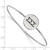 LogoArt Sigma Sigma Sigma Bracelet - Sterling S. Rhodium-Plated Enameled Slip-on Bangle - SS025SSS-7 - View 3