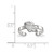 LogoArt University of Kansas Toe Ring - Sterling Silver Rhodium-Plated Jayhawk, 2 mm - View 5