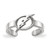 LogoArt Tampa Bay Lightning Toe Ring - Sterling Silver Rhodium-Plated, 2 mm