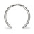 LogoArt Tampa Bay Lightning Toe Ring - Sterling Silver Rhodium-Plated, 2 mm - View 2