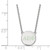 LogoArt Alpha Epsilon Phi Necklace - Sterling Silver Rhodium-Plated Sorority Greek Letters Small Color Enamel Pendant 18 Inch - SS028AEP-18 - View 2