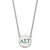LogoArt Alpha Sigma Tau Necklace - Sterling Silver Rhodium-Plated Sorority Greek Letters Large Color Enamel Pendant 18 Inch - SS028ALS-18