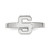 LogoArt Michigan State University Toe Ring - Sterling Silver Rhodium-Plated Letter S, 2 mm - View 4