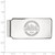 LogoArt Montana State University Money Clip - Sterling Silver Rhodium-Plated Crest - View 2