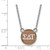 LogoArt Sigma Delta Tau Necklace - Sterling Silver Rhodium-Plated Sorority Greek Letters Small Color Enamel Pendant 18 Inch - SS029SDT-18 - View 2