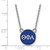 LogoArt Theta Phi Alpha Necklace - Sterling Silver Rhodium-Plated Sorority Greek Letters Small Color Enamel Pendant 18 Inch - SS029TPA-18 - View 2