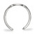 LogoArt University of Iowa Toe Ring - Sterling Silver Rhodium-Plated Hawk, 2 mm - View 2