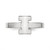 LogoArt University of Illinois Toe Ring - Sterling Silver Rhodium-Plated Letter I, 2 mm - View 4