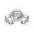 LogoArt University of South Carolina Toe Ring - Sterling Silver Rhodium-Plated, 2 mm