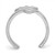 LogoArt West Virginia University Toe Ring - Sterling Silver Rhodium-Plated W-V, 2 mm - View 2