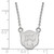 LogoArt Baylor University Necklace - Sterling Silver Rhodium-Plated Small Pendant 18 Inch - View 3