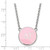 LogoArt Delta Gamma Necklace - Sterling Silver Rhodium-Plated Sorority Greek Letters Large Color Enamel Pendant 18 Inch - SS030DG-18 - View 2