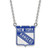 LogoArt New York Rangers Necklace - Sterling Silver Rhodium-Plated Large Enameled Pendant 18 Inch