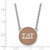 LogoArt Sigma Delta Tau Necklace - Sterling Silver Rhodium-Plated Sorority Greek Letters Large Color Enamel Pendant 18 Inch - SS030SDT-18 - View 2