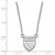 Sterling Silver University of Richmond Medium Split Chain Necklace - View 2