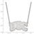 LogoArt University of Southern California Necklace - Sterling Silver Rhodium-Plated U-S-C Large Pendant 18 Inch - View 2