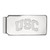 LogoArt University of Southern California Money Clip - Sterling Silver Rhodium-Plated U-S-C