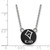 LogoArt Kappa Alpha Theta Necklace - Sterling Silver Rhodium-Plated Sorority Symbol Small Color Enamel Pendant 18 Inch - SS042KAT-18 - View 2