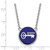 LogoArt Kappa Kappa Gamma Necklace - Sterling Silver Rhodium-Plated Sorority Symbol Large Color Enamel Pendant 18 Inch - SS043KKG-18 - View 2