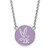 LogoArt Sigma Kappa Necklace - Sterling Silver Rhodium-Plated Sorority Symbol Large Color Enamel Pendant 18 Inch - SS043SKP-18