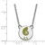 LogoArt Kappa Delta Necklace - Sterling Silver Rhodium-Plated Sorority Symbol Small Color Enamel Pendant 18 Inch - SS044KD-18 - View 2