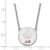 LogoArt Alpha Phi Necklace - Sterling Silver Rhodium-Plated Sorority Symbol Large Color Enamel Pendant 18 Inch - View 2