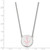 LogoArt Delta Gamma Necklace - Sterling Silver Rhodium-Plated Sorority Symbol Large Color Enamel Pendant 18 Inch - SS045DG-18 - View 2