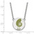 LogoArt Kappa Delta Necklace - Sterling Silver Rhodium-Plated Sorority Symbol Large Color Enamel Pendant 18 Inch - SS045KD-18 - View 2