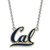 LogoArt University of California Berkeley Necklace - Sterling Silver Rhodium-Plated Large Enameled Pendant 18 Inch
