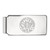 LogoArt University of Nebraska Money Clip - Sterling Silver Rhodium-Plated Crest