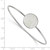 LogoArt Alpha Epsilon Phi Bracelet - Sterling S. Rhodium-Plated Enameled Slip-on Bangle - SS048AEP-7 - View 2